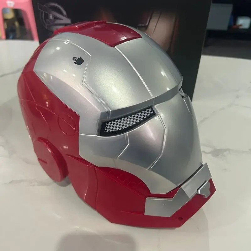 Iron Hero Electronic Helmet Wearable Auto Opening Mask LED Cosplay Adult