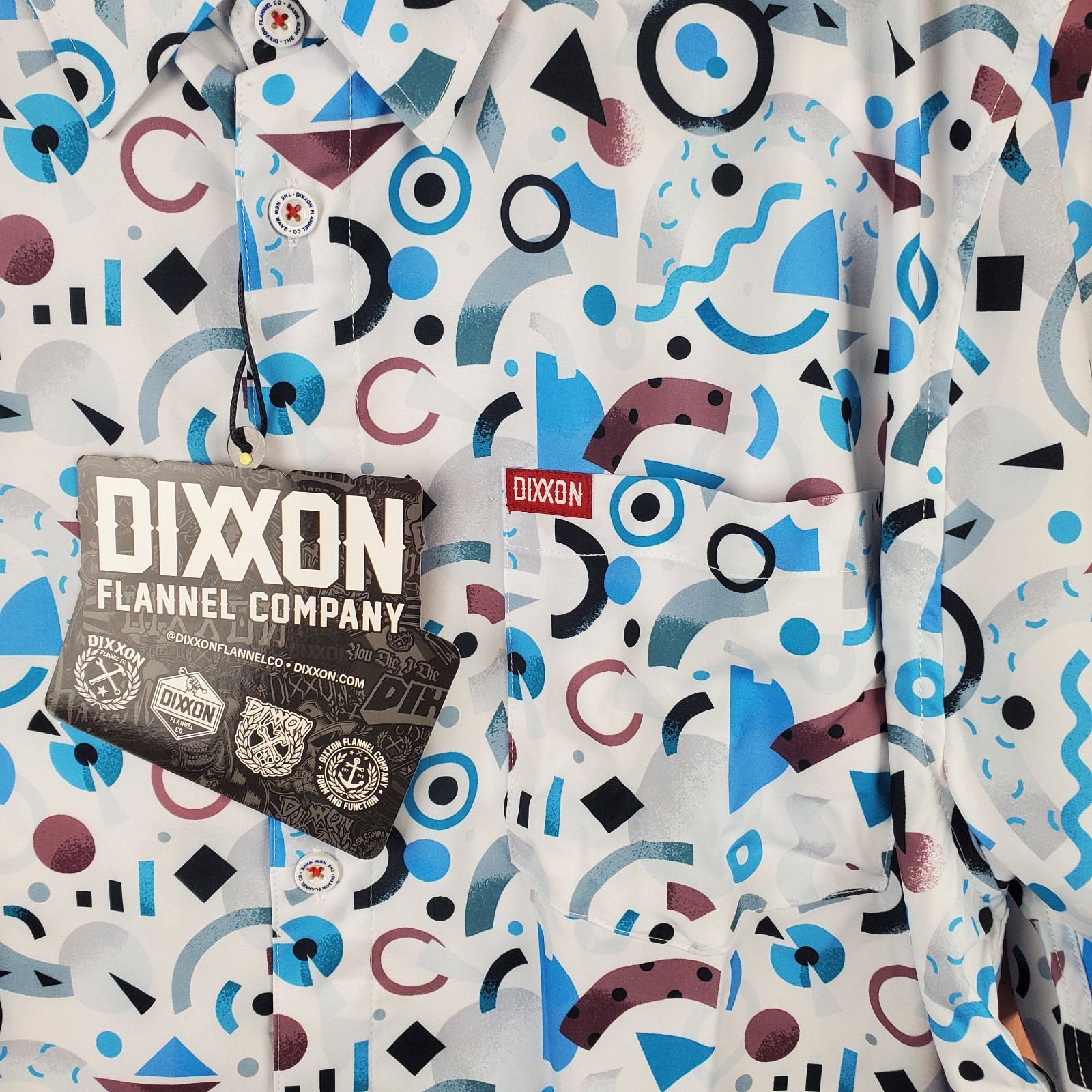 Dixxon Flannel Company Mens Shirt Sz 2XL The Wave Party Button Down NWT