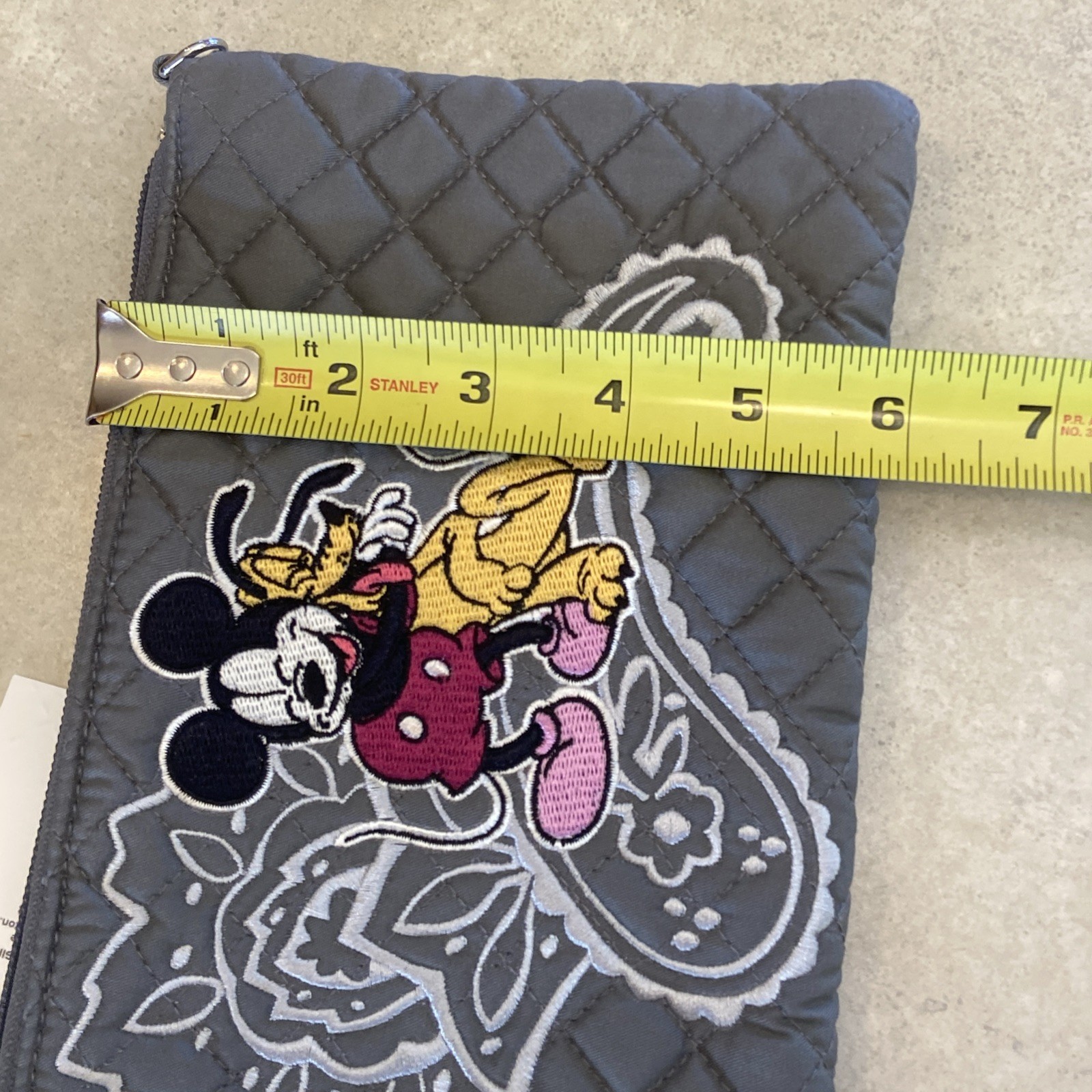 Vera Bradley Disney Mickey and Friends Piccadilly Paisley RFID Wristlet Bag