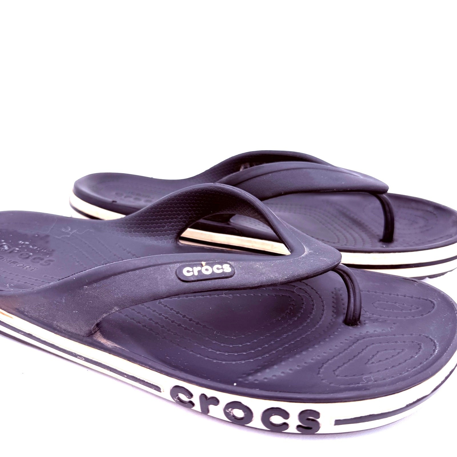 Crocs Blue Bayaband Flip Flop Slides Sandals Size M8 W10