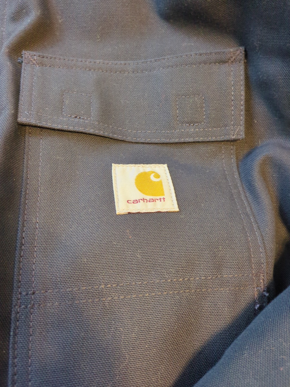 CARHARTT MEN’S LOOSE FIT FIRM DUCK TRADITIONAL COAT Sz MEN XLT DARK NAVY $145