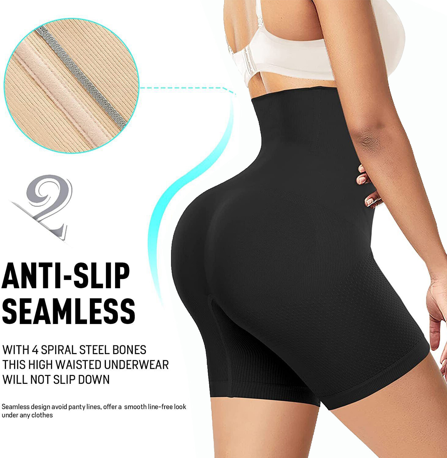 Shapermint Empetua By All Day Every Day High Waisted Shaper Short Sizes: S-4XL