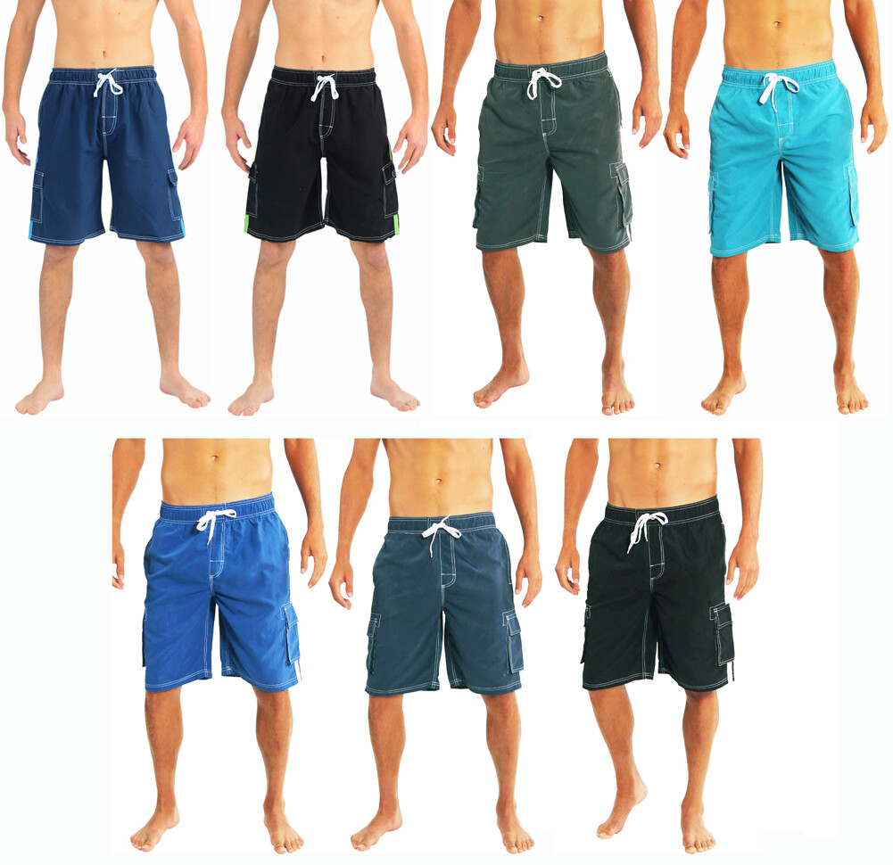 Norty Men’s Big Plus King Size Swim Trunks Swimsuit XL – 5X – Slight IR