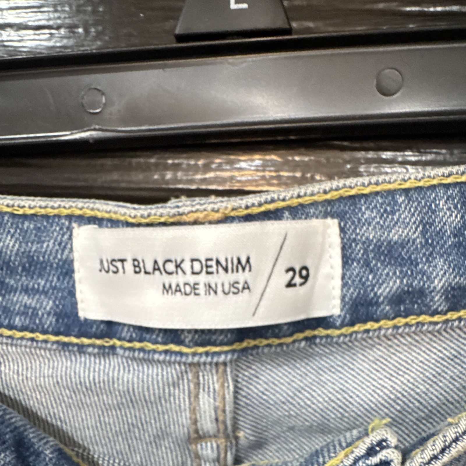 Just Black Denim Women’s Blue Medium Wash High Rise Wide-Leg Jeans 29