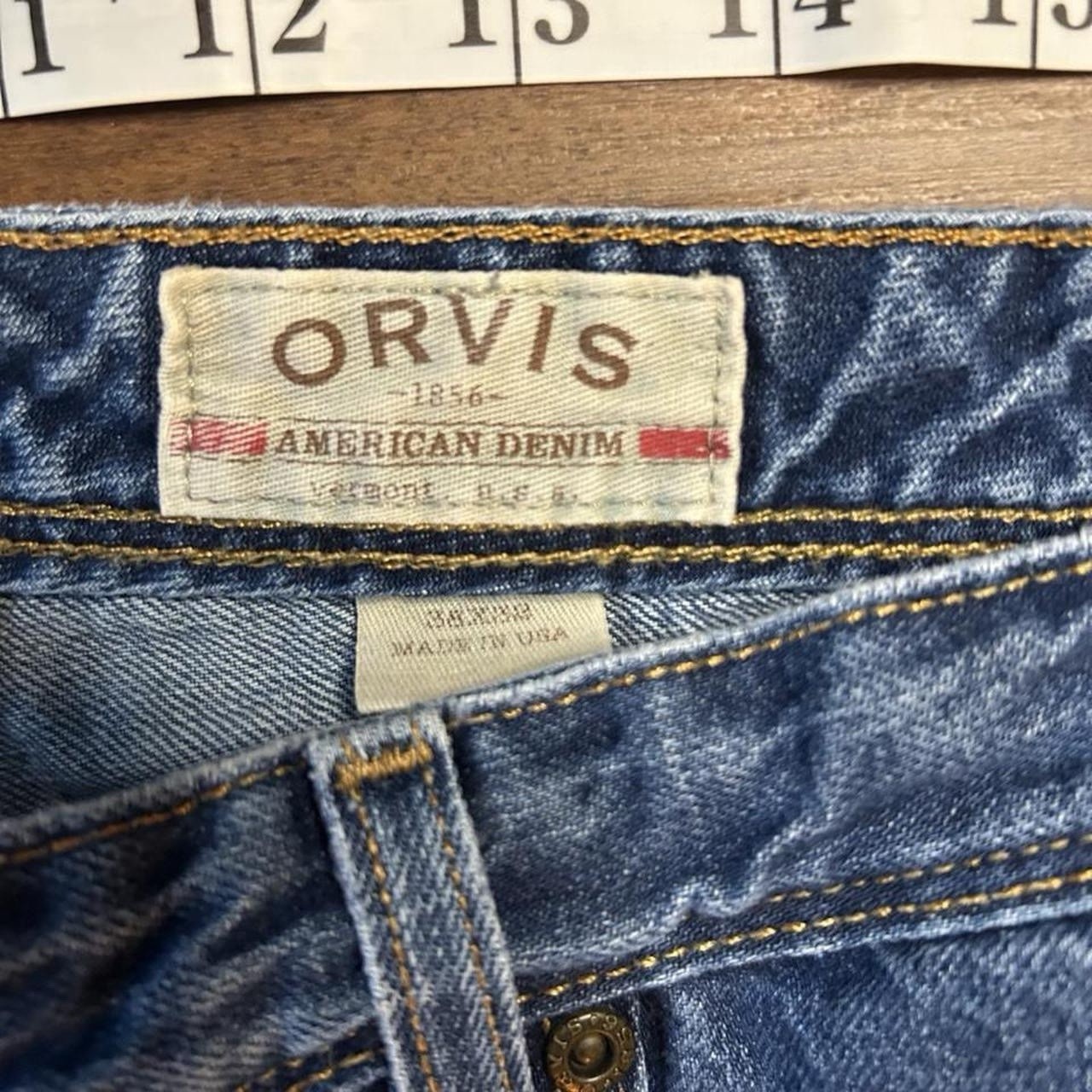 Vintage made in USA Orvis Men’s Blue Straight Regular Fit Mid Rise Denim Jeans