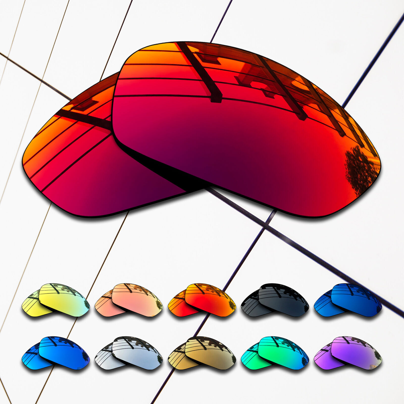 TRUE POLARIZED Replacement Lenses for-Oakley Monster Dog Multi-Colors