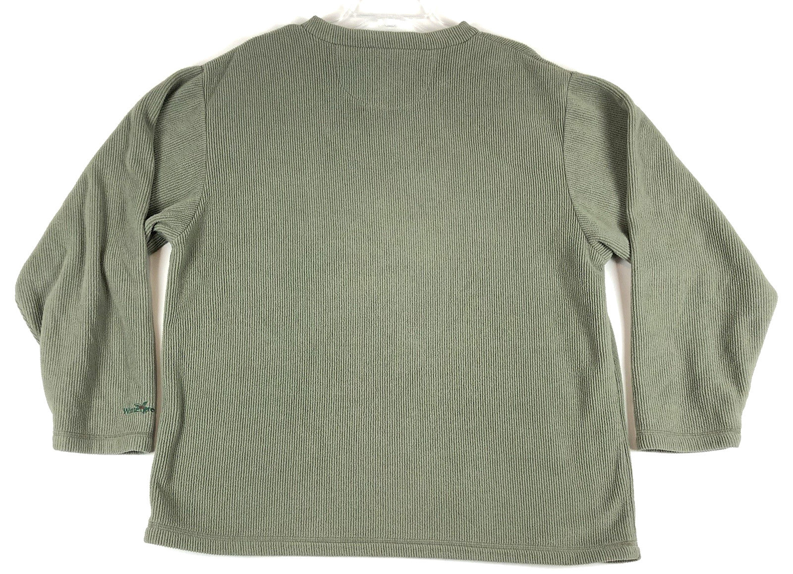 Wintergreen Northern Wear Fleece Pullover Mens L Green Polartec Sweater USA READ