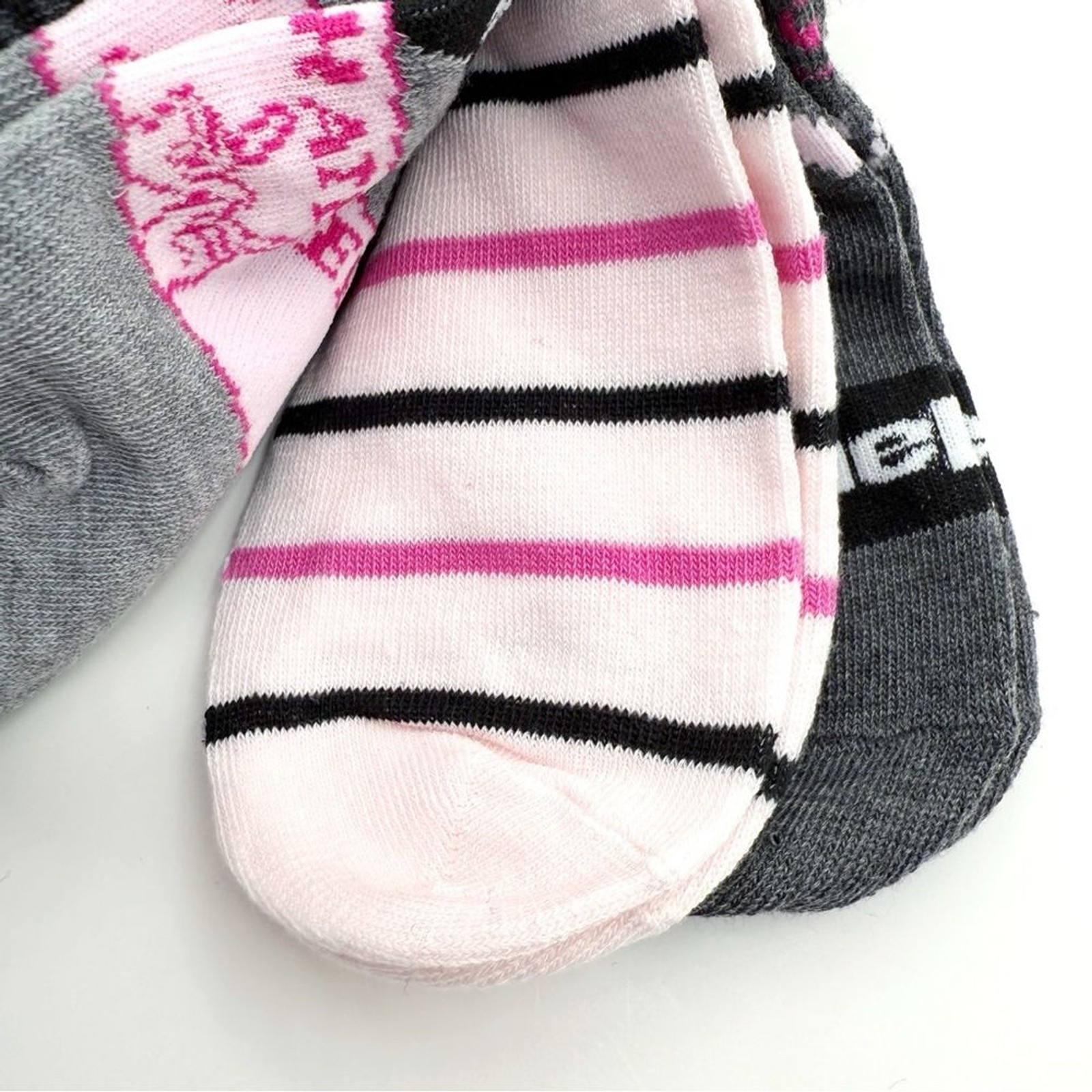 Clueless Movie Womens No Show Socks Pink Gray 90s As If Whatever Totally Cher