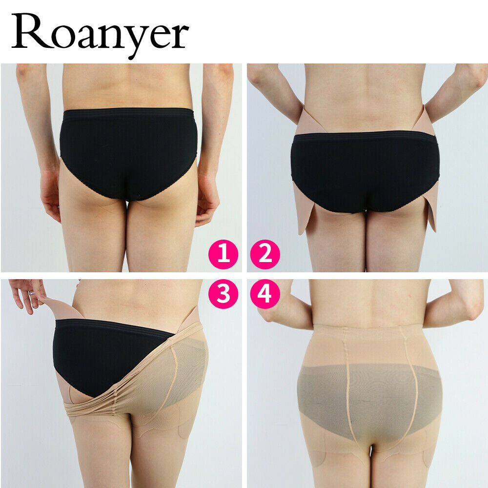 Roanyer Hip Pad Removable Butt Lifter Bodyshaper Fake Buttocks for Crossdresser