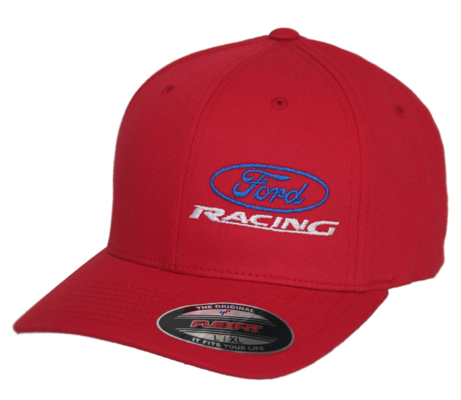 Ford Racing hat cap fitted flexfit curved bill S/M L/XL XL/XXL
