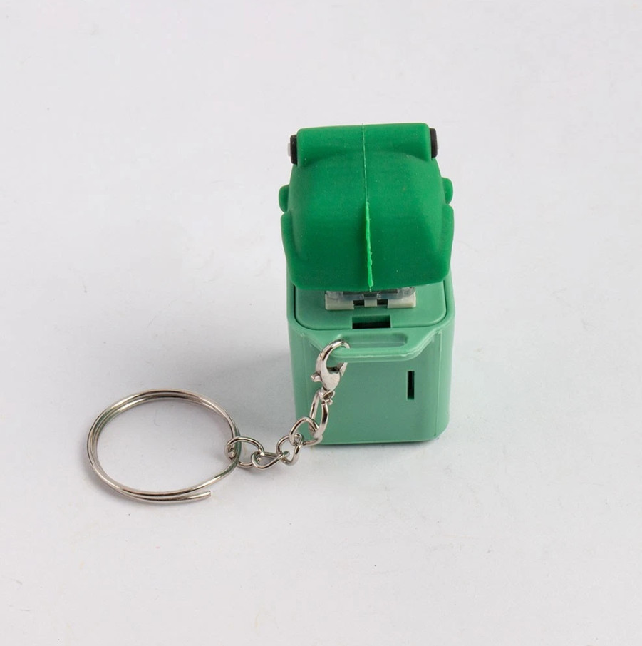 Frog Knocking Toy Frog Keyboard Keychain Decor Emit Light And Sound Pendant TL