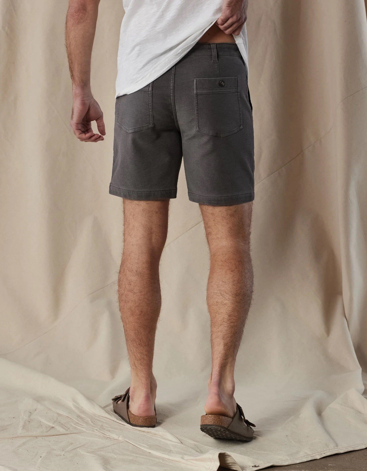 Normal Brand Men’s Comfort Terry Utility Shorts Sz 32 Shadow Grey