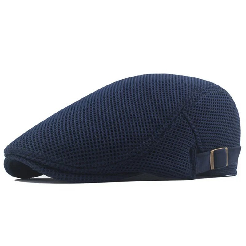 Duck Mesh Summer Gatsby Cap Mens Ivy Hat Golf Driving Sun Flat Cabbie Newsboy