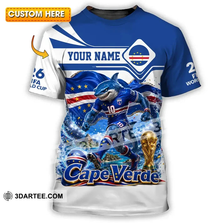 Hot Unisex 3D Shirt – Custom Cape Verde World Cup 2026 Shirt VK13882