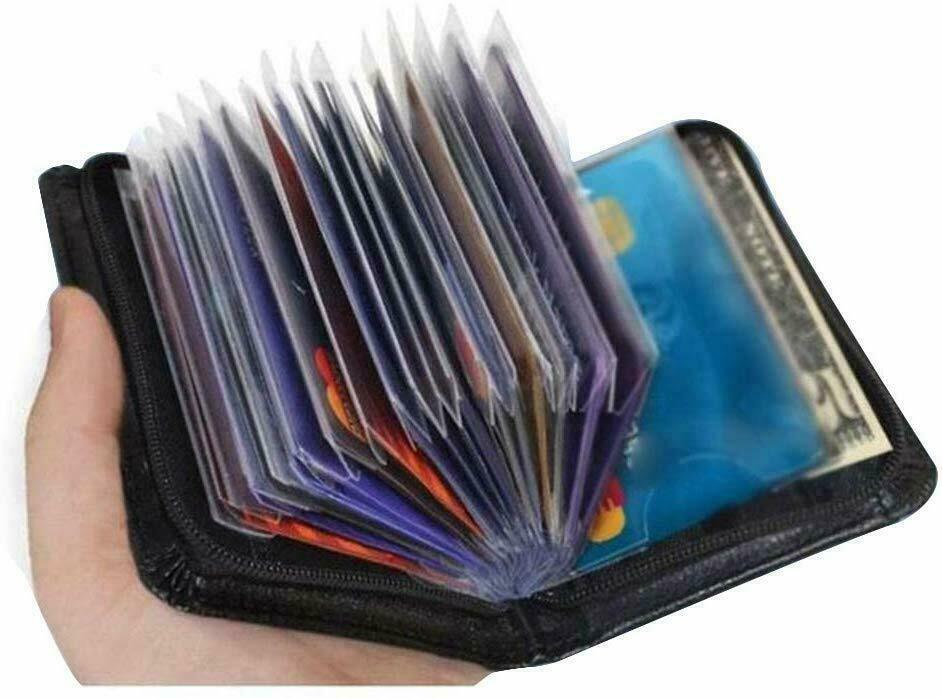 Secure Lock RFID Blocking Wallet Men Women Credit Card Holder Money Clip Wallets