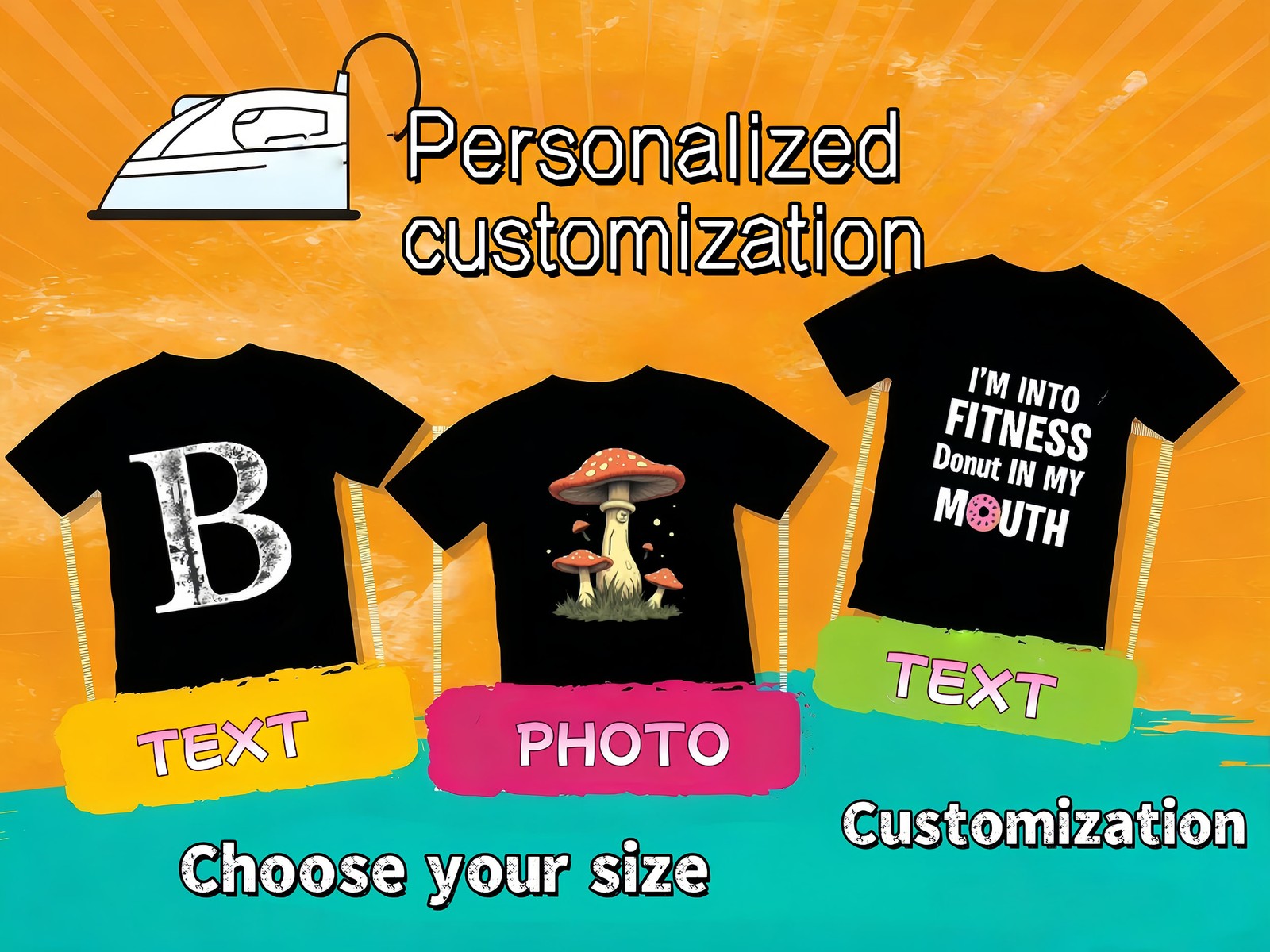 Custom Shirt We Print Anything Unlimited Text Logo Photo Personalized Unisex Tee