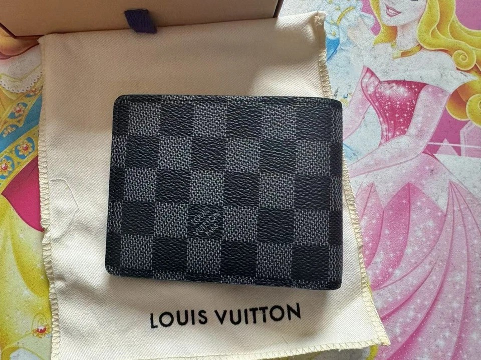 Louis Vuitton Damier Graphite Multiple Bifold Wallet USA Fast Delivery