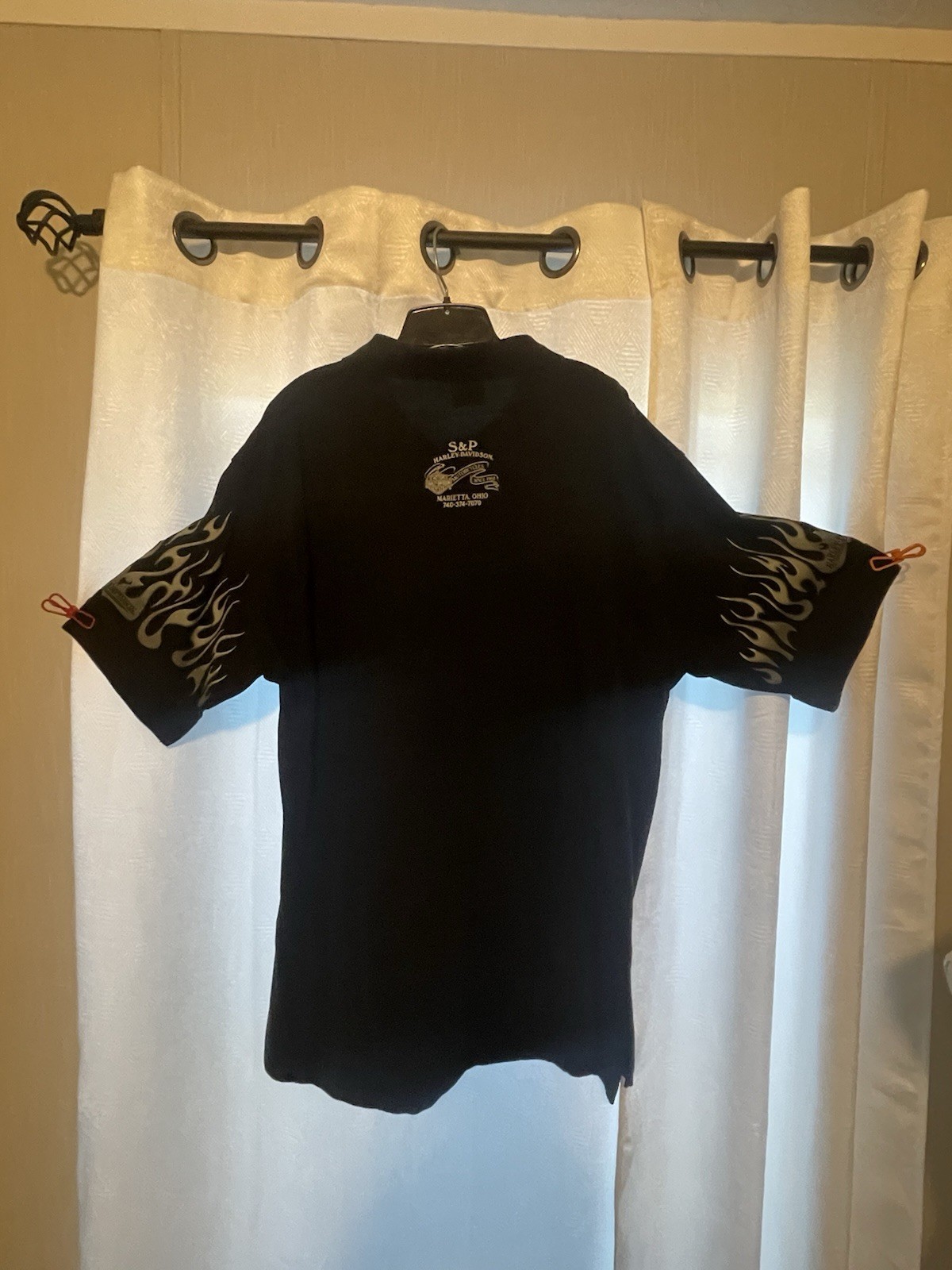 Harley-Davidson XXL T-shirt With Flames On Sleeves. See Item Description.