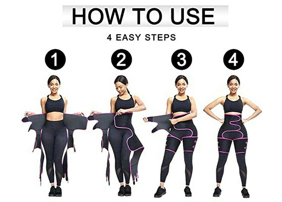 Sports Fitness Slimming Corset Sweet Waist Trainer Leg Body Shaper Shape Belts