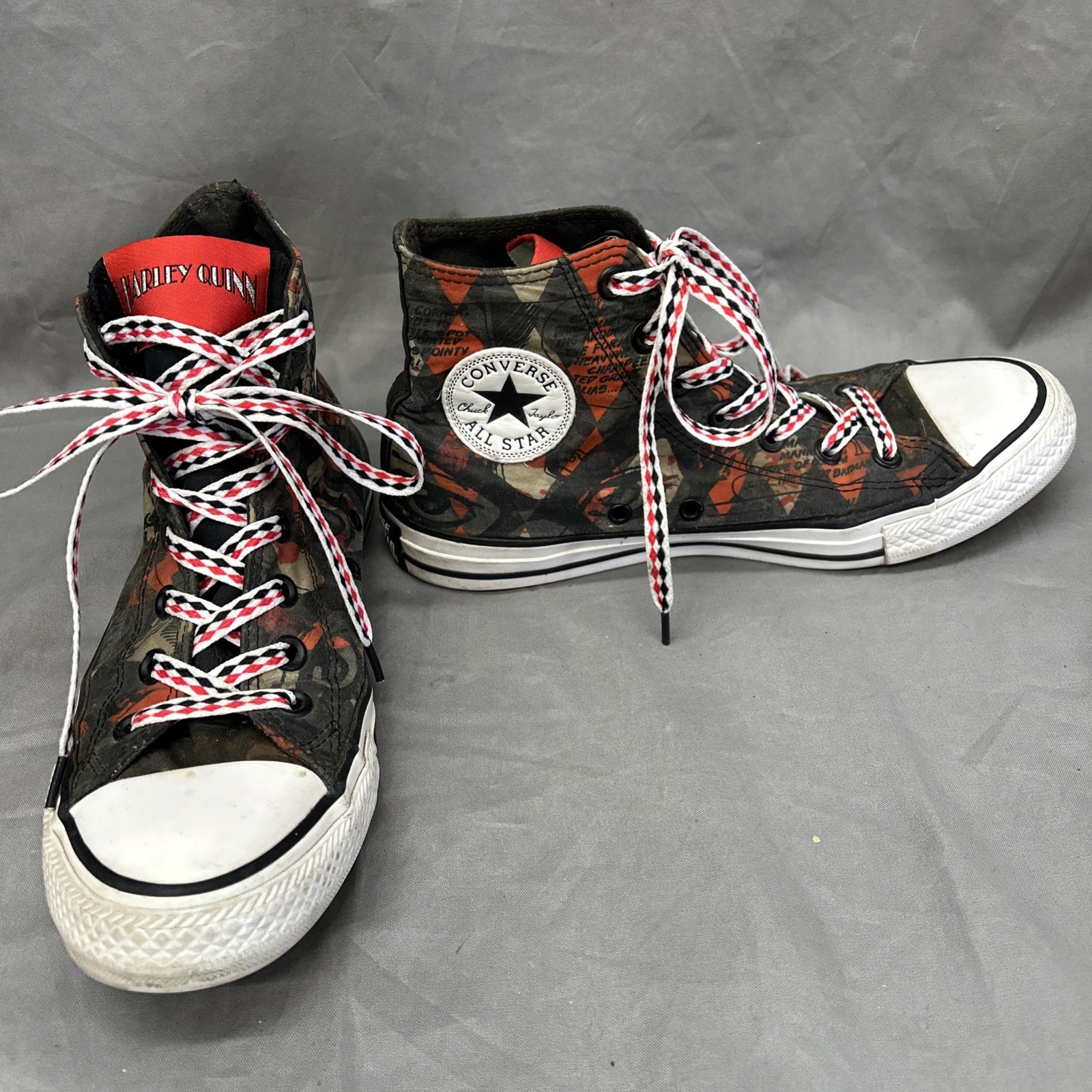 Converse DC Comics x Chuck Taylor All Star High Harley Quinn W8 M6 UK6 Eur39