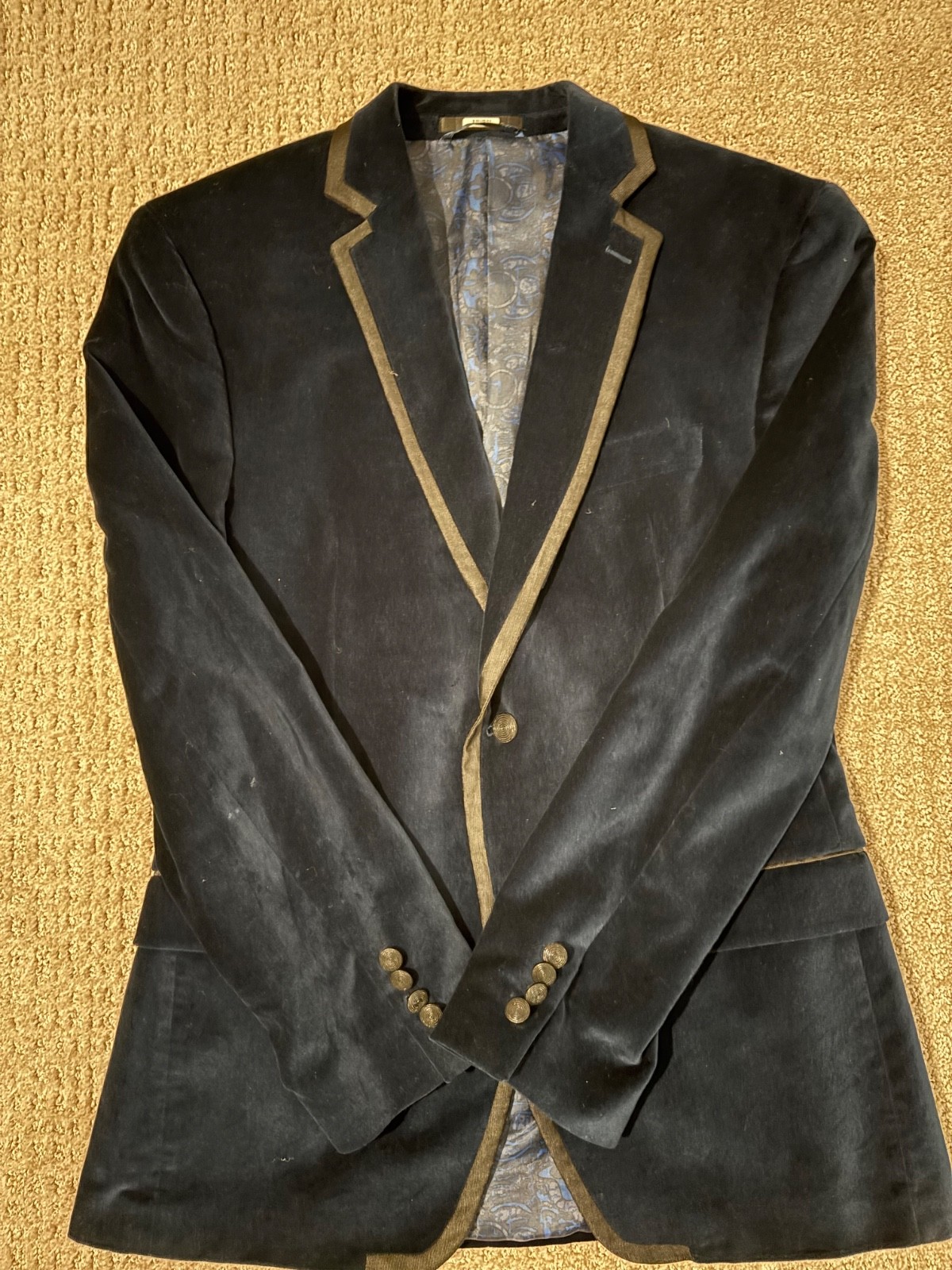 Mens Medium Tallia Blue Blazer