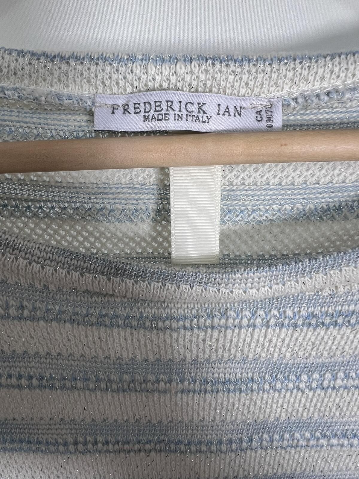 Frederick Ian Long Sleeve Sheer Sleeve Knit Shirt Women’s Large