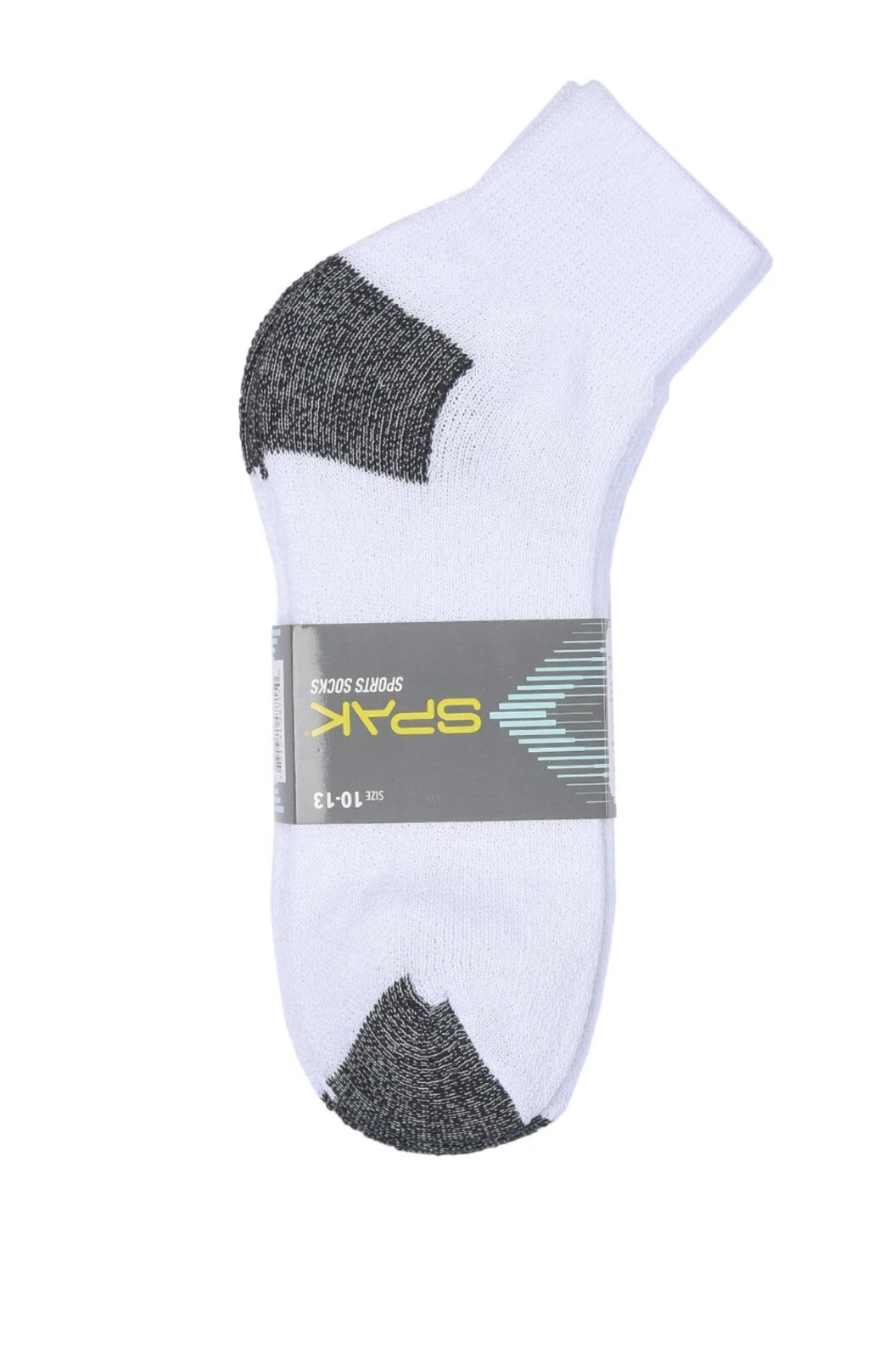 New Men’s 12 Pairs Sports White Black Ankle Quarter Crew Socks Cotton Size 10-13