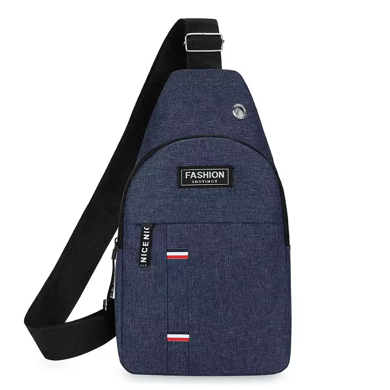 Crossbody Chest Bag Men Women Sling Backpack Travel Hiking Shoulder Bag Black