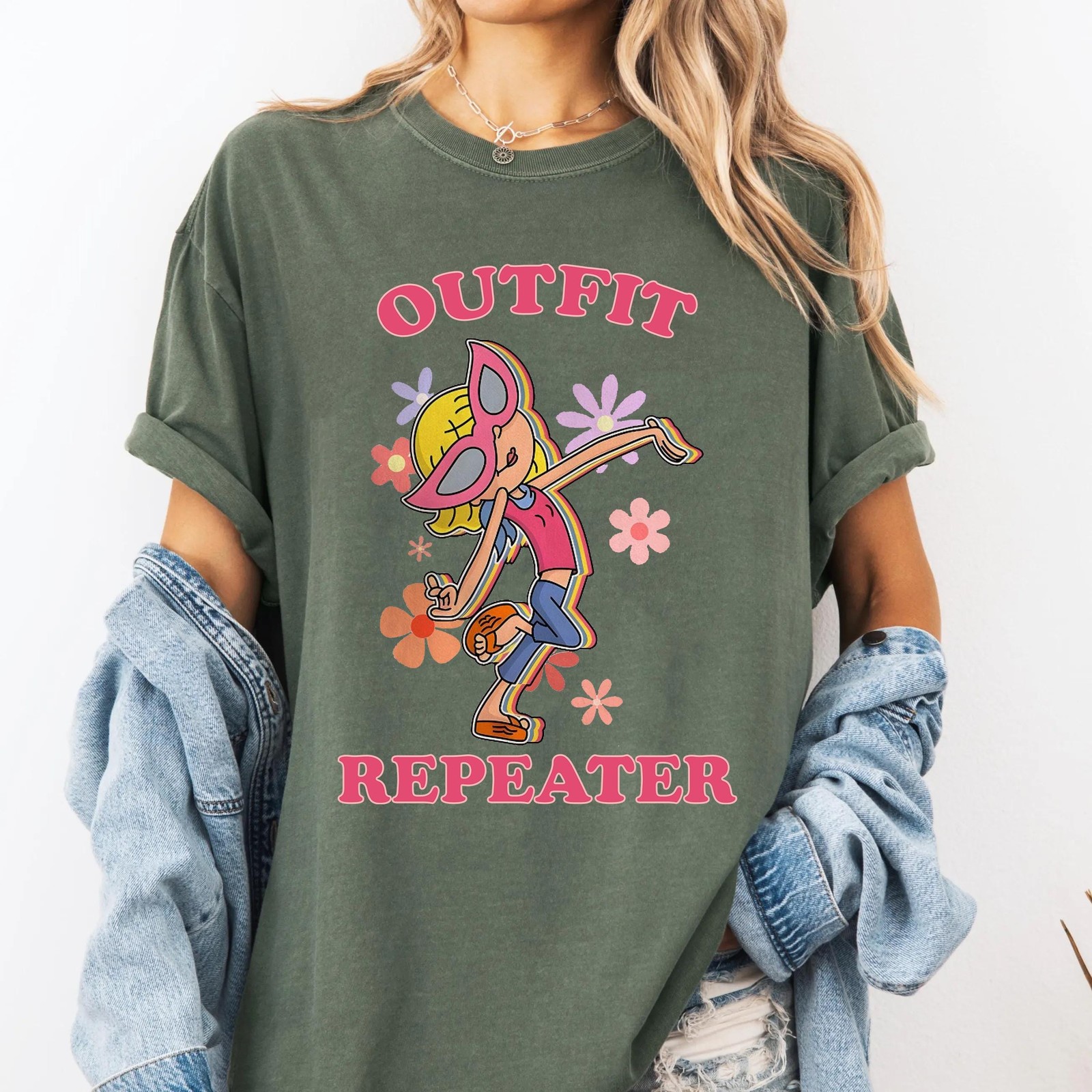 2000s Nostalgia Graphic Shirt Repeat Outfit Vacation Trip Top