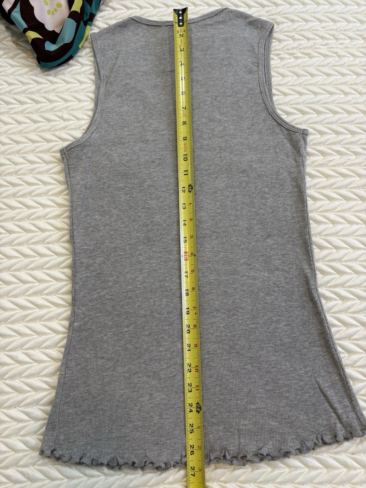 Very Cute Rhine Stone Cross Tank Top Size Medium