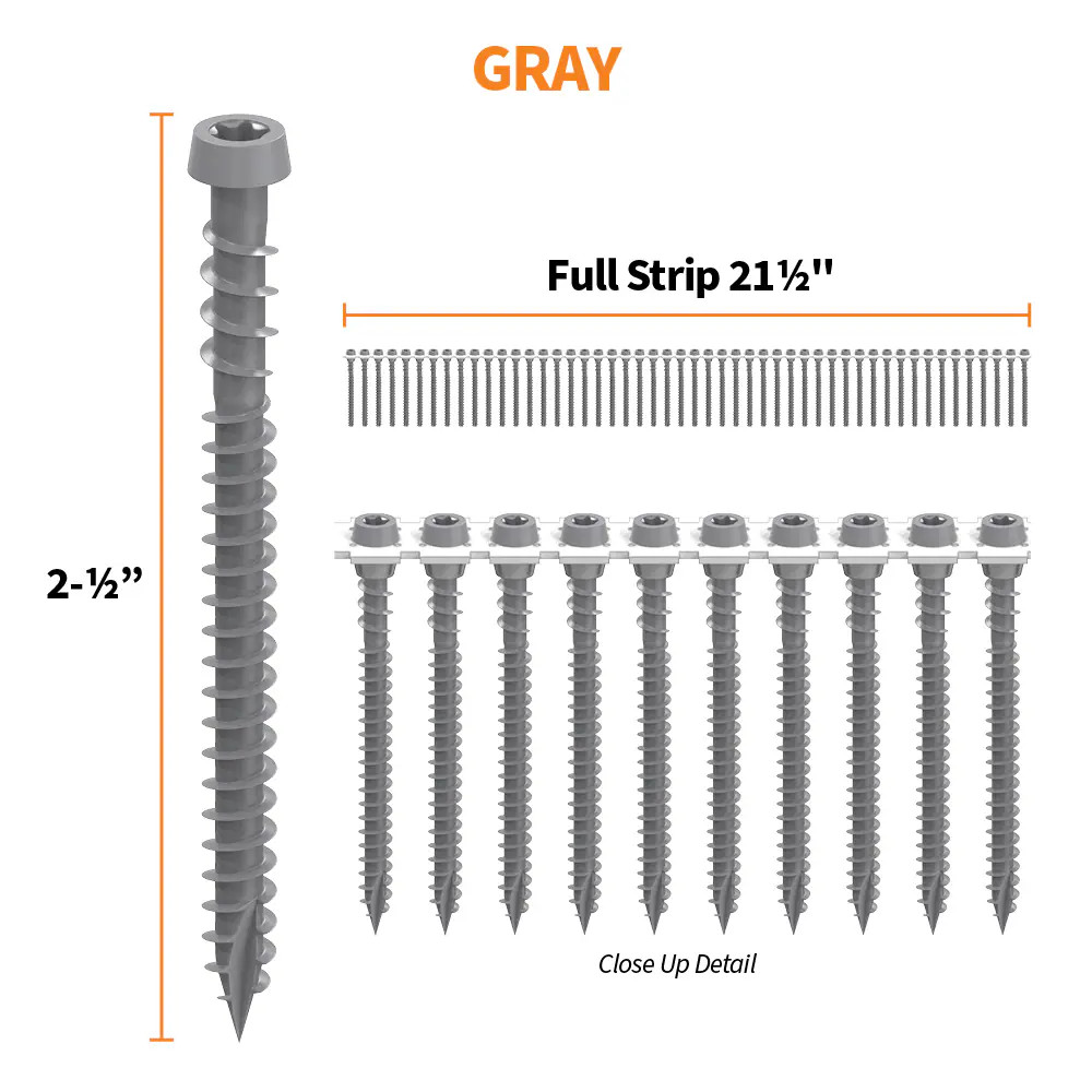 CAMO #10 x 2-1/2-in Composite Deck Screws 1000 -Per Box|14471