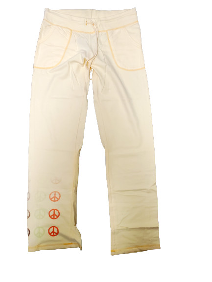 Womens Juniors David & Goliath Yellow Peace Lounge Sweatpants Sweats Pants