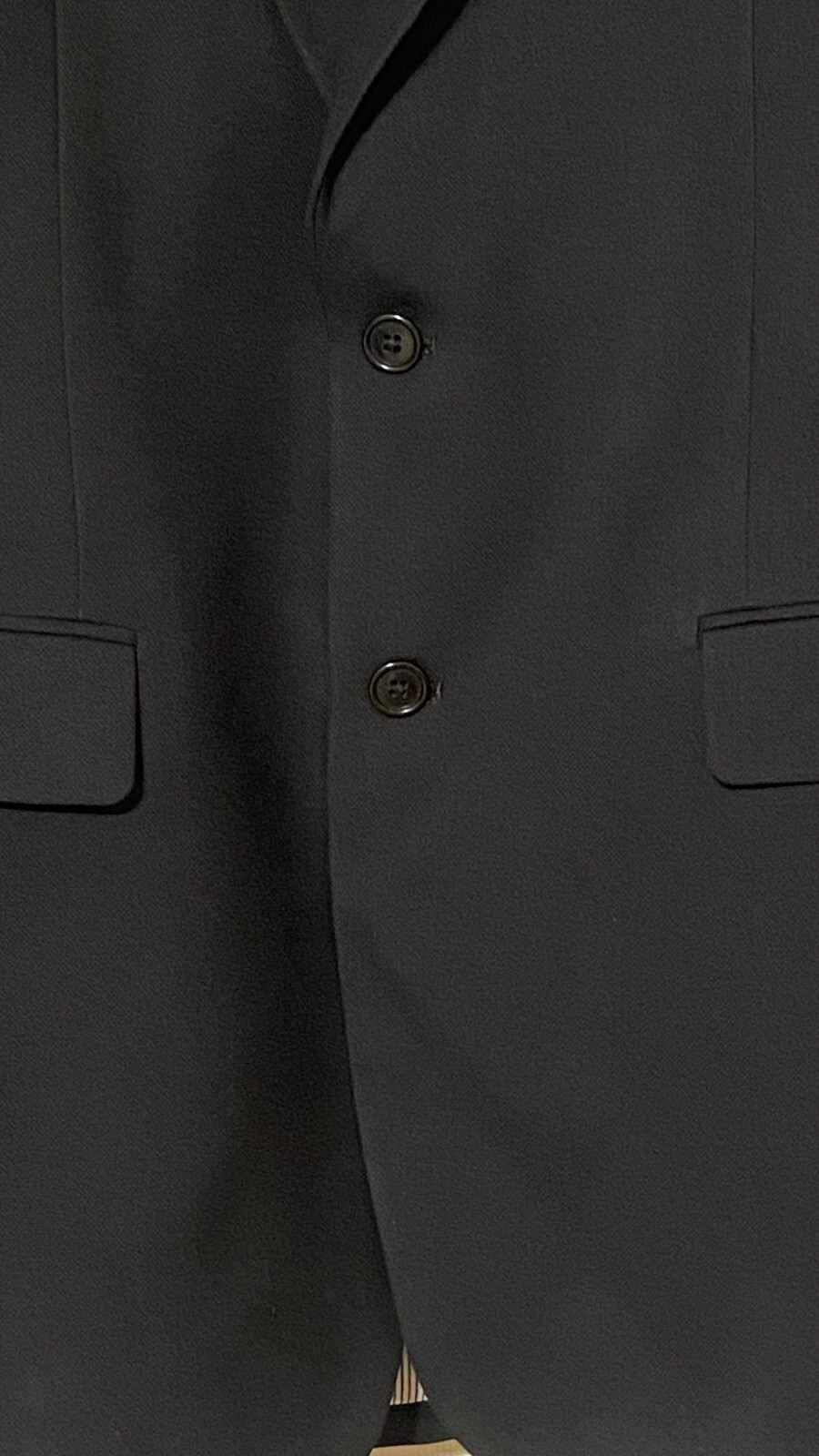 Croft & Barrow Men’s Classic Fit Sport Coat Jacket 40R Black 2-Button Polyester
