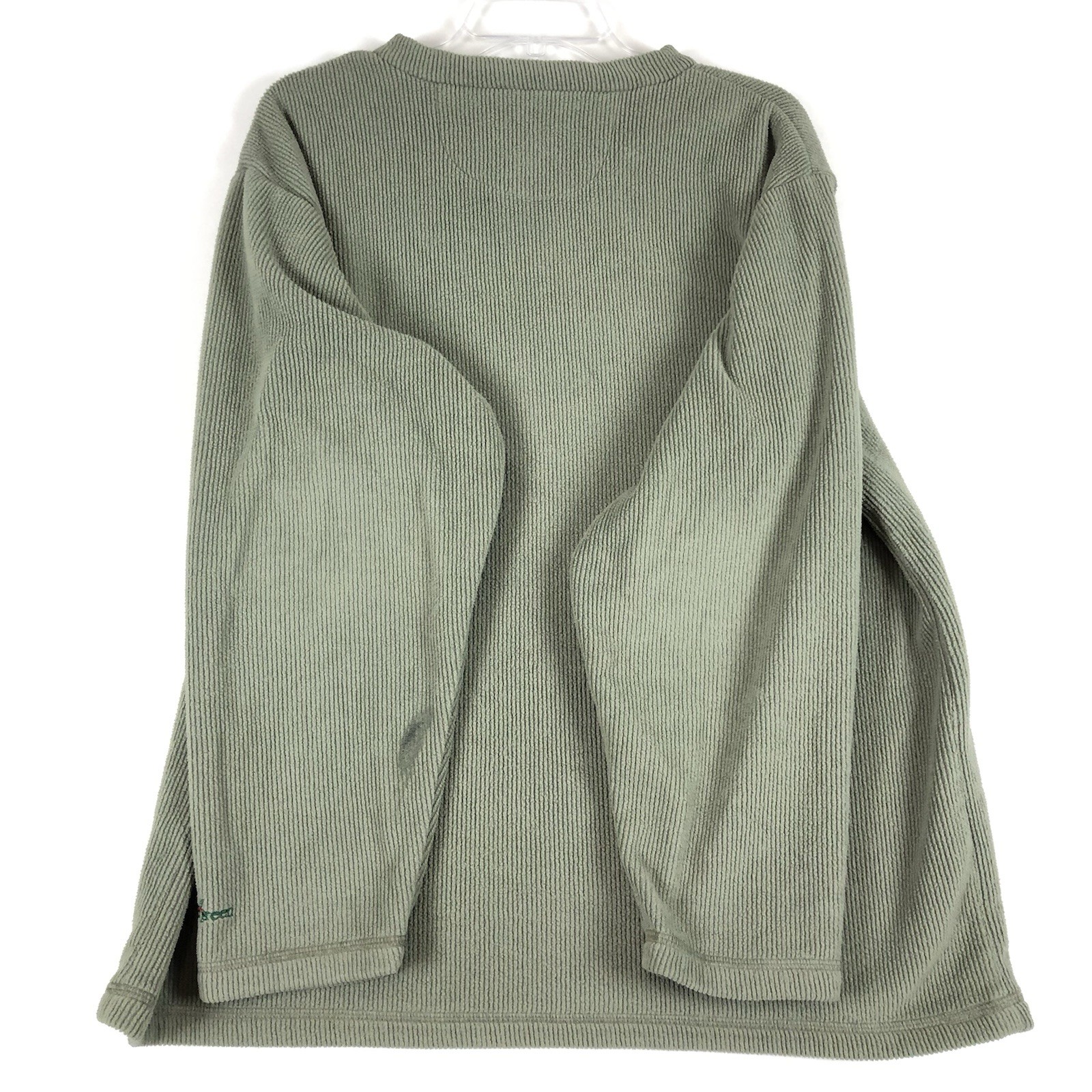 Wintergreen Northern Wear Fleece Pullover Mens L Green Polartec Sweater USA READ