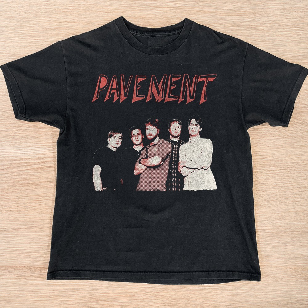 NEW! Pavement T-Shirt Retro Indie Rock Graphic Unisex Black T-shirt Size S-5XL
