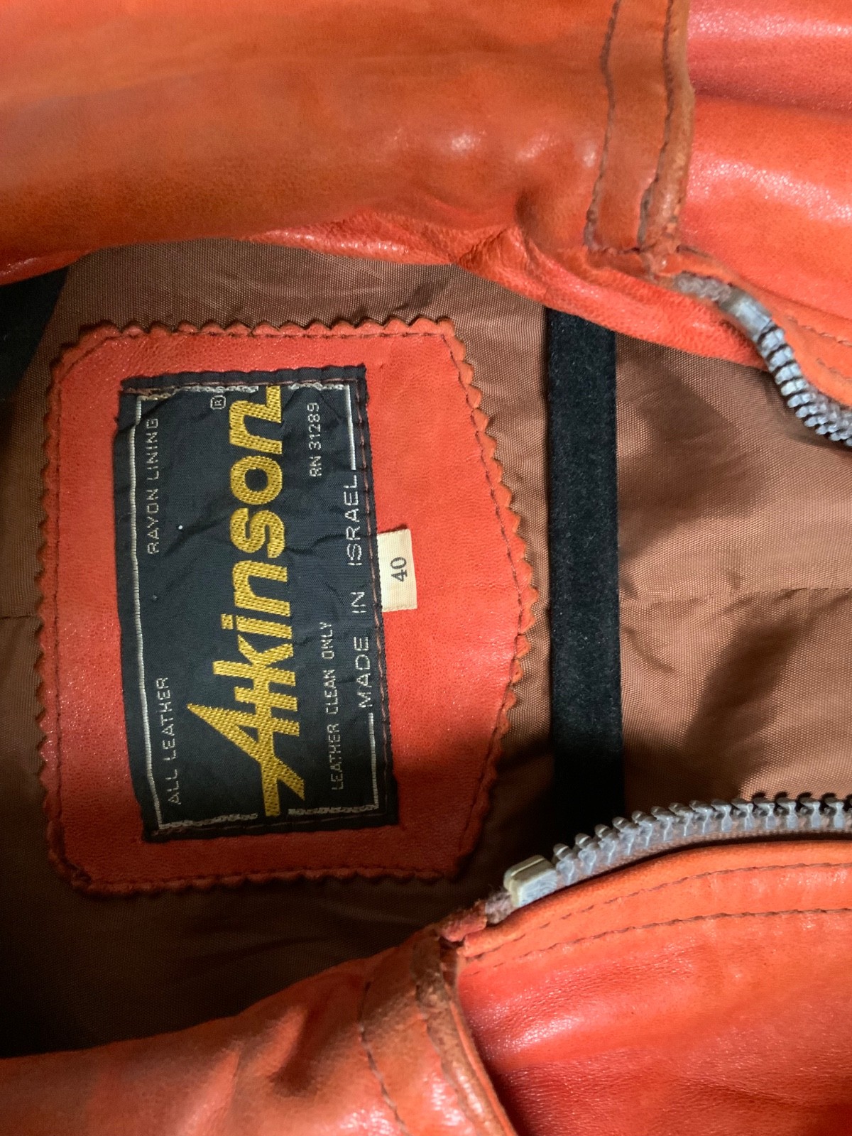 vintage leather motorcycle jacket men
