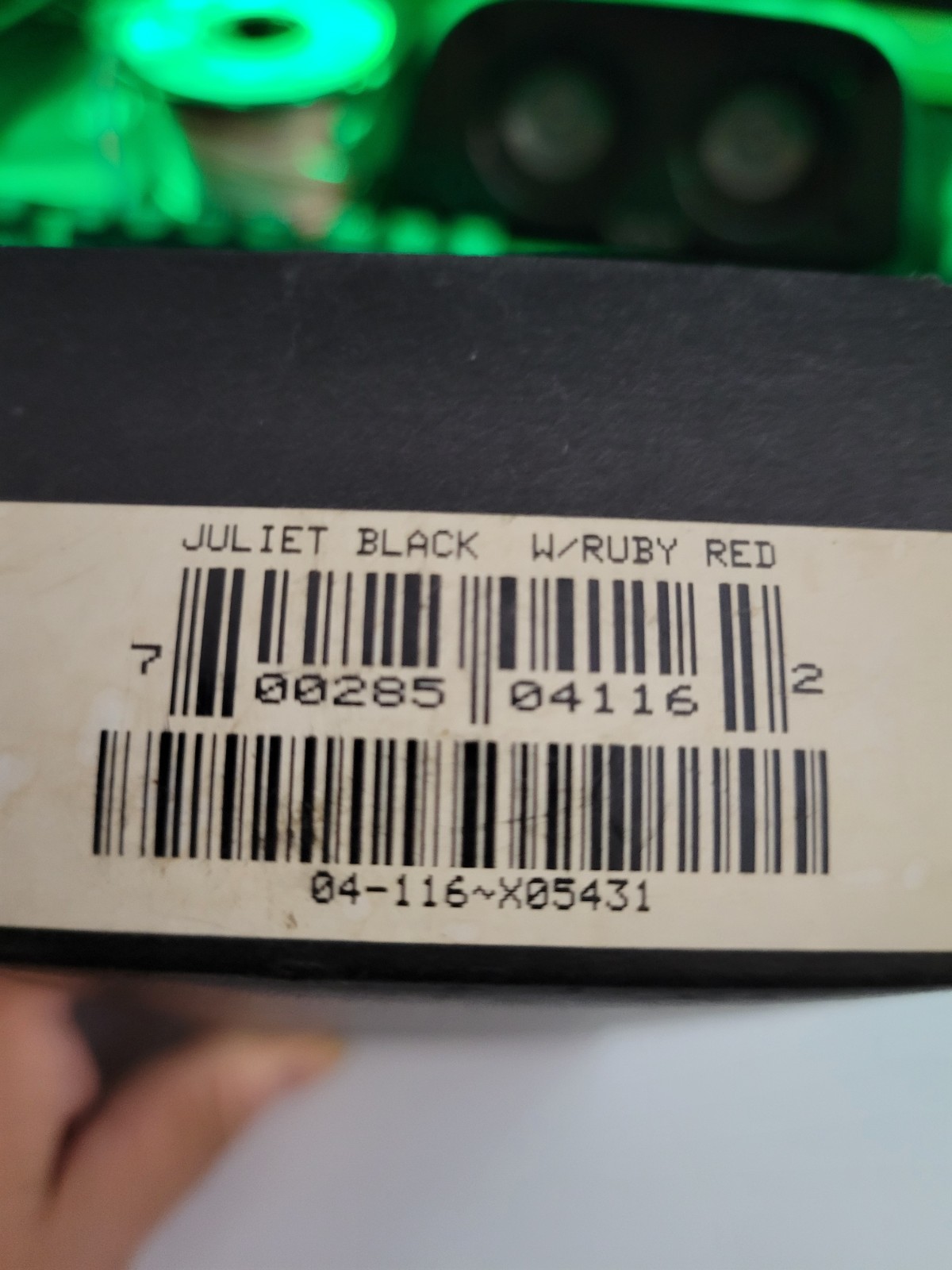 Vintage Oakley Juliet X-Metal Early Phase X-Serial Ruby Iridium Set Box