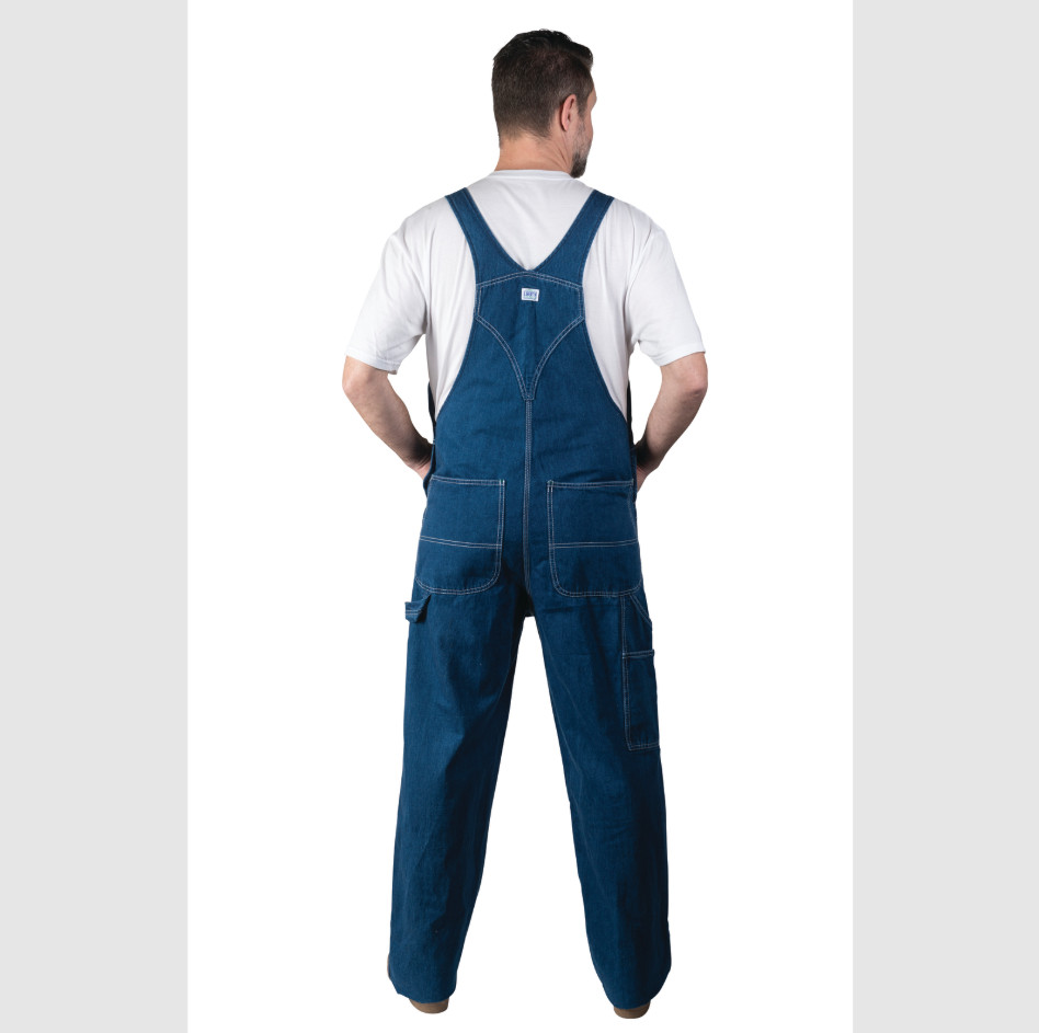 NEW Liberty Stonewashed Denim Bib Overalls Men’s Blue Workwear Dungarees