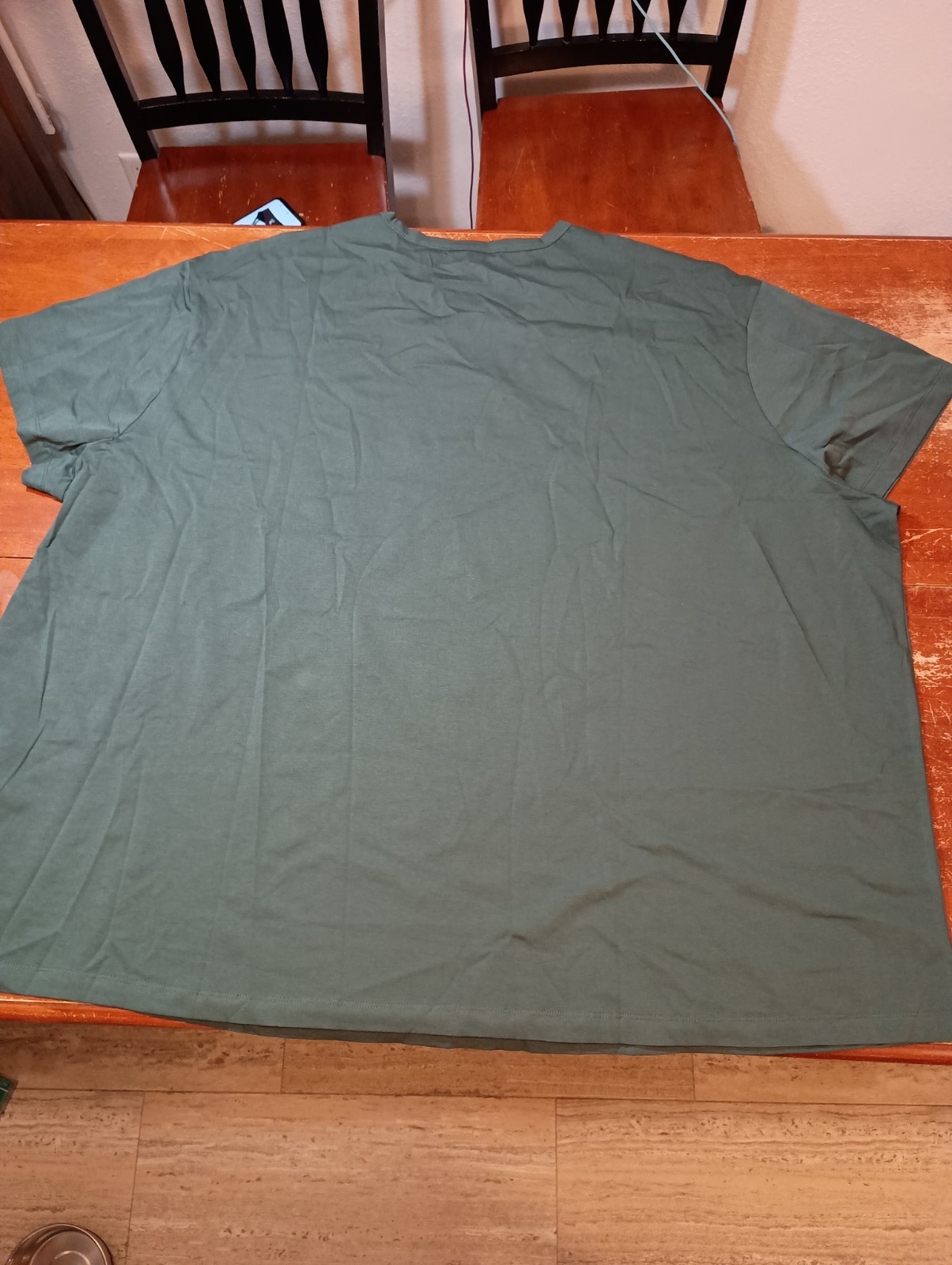 STRONGSIZE Big Men’s Green Regular Length Short Sleeve Shirt Size 7XL