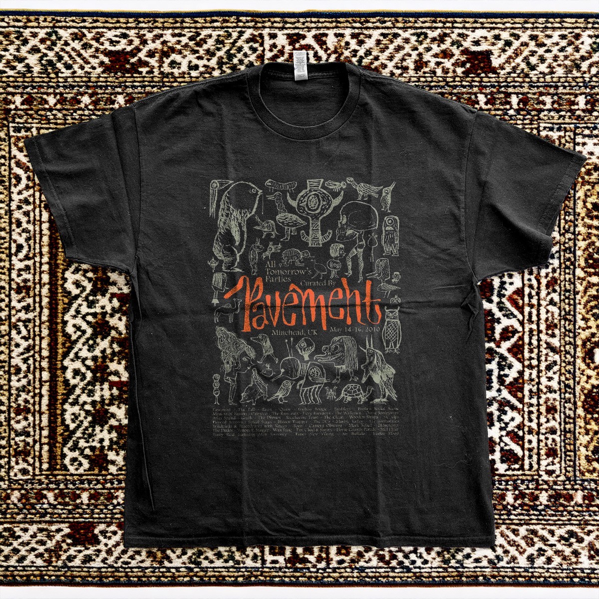 Pavement All Tomorrow’s Parties ATP 2010 Festival T-Shirt Size S-5XL