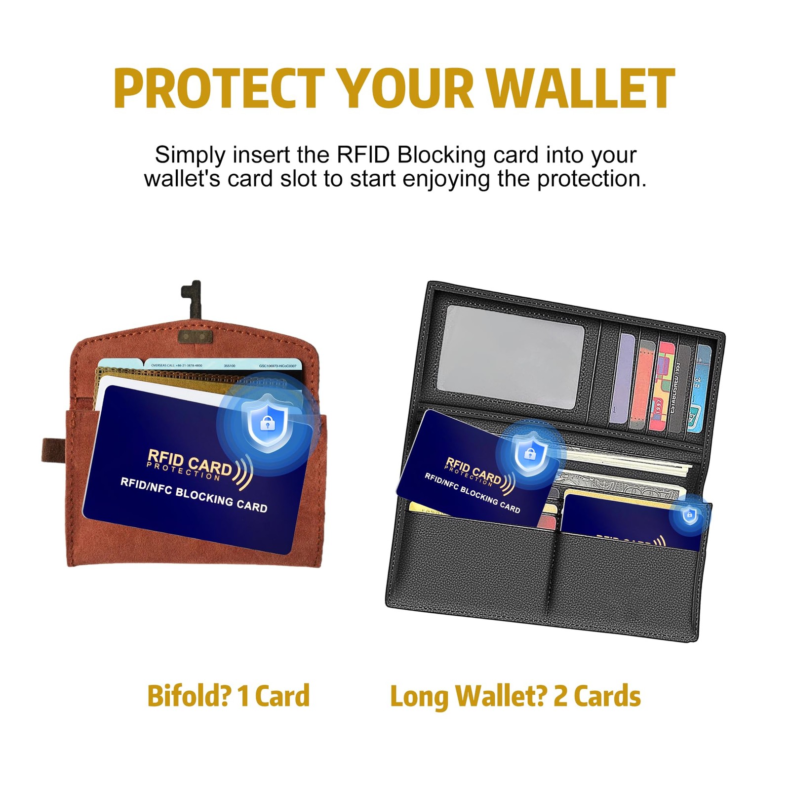 5-Pack RFID Blocking Cards | Contactless NFC/RFID Credit Card Passport Prote…