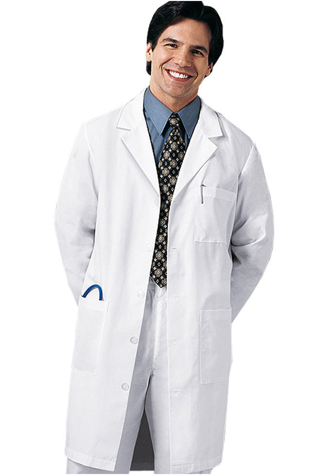 Brand New Men’s White 5 button Medical Lab Coat size xs,s,m,l,xl,2xl,3xl