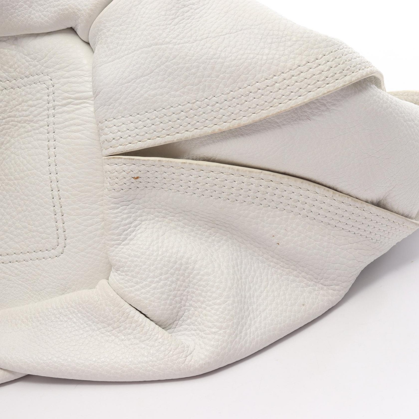 CELINE Bittersweet Shoulder Bag leather White Used Women
