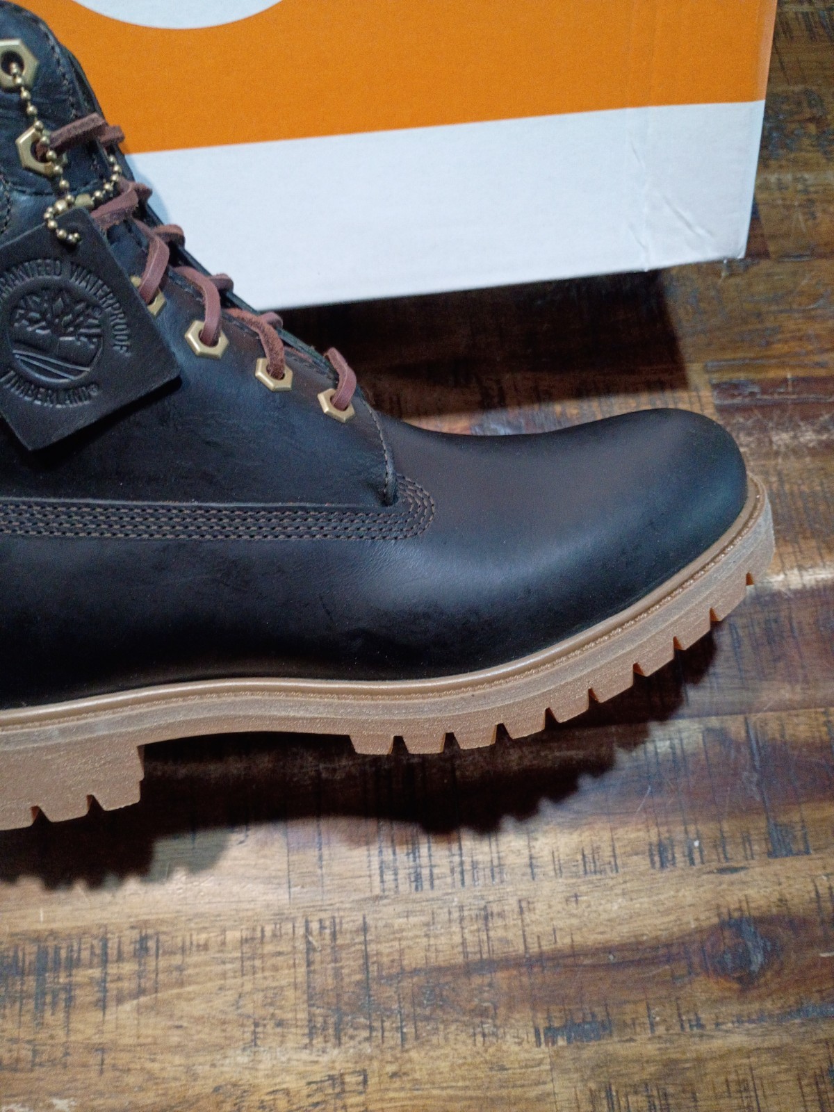Mens Timberland Premium 6 Waterproof BOOTS Dk. GREEN FULL GRAIN LEATHER Sz 9.0