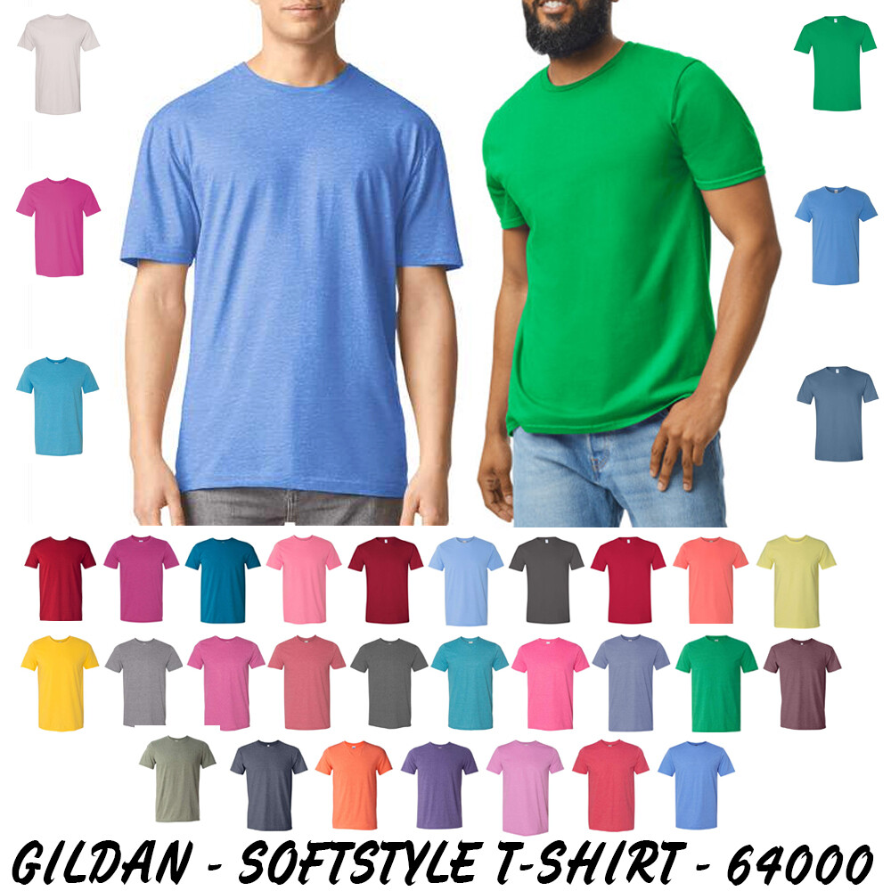 Blank Gildan – Softstyle T-Shirt-64000 Basic Unisex Classic Fit T-Shirt