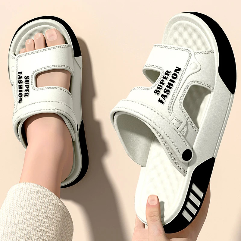 Men EVA Soft Platform Slide Slippers Indoor Outdoor Beach Sandals