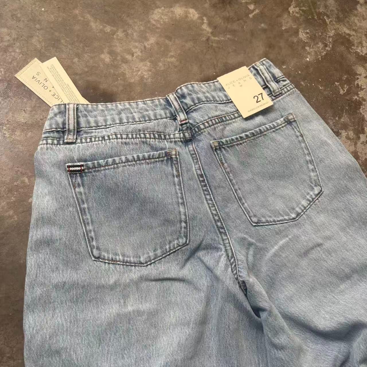 Alice+Olivia 2026SS AMAZING EMBROIDERED JEAN