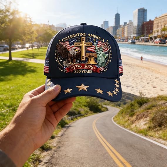 America 250th Anniversary Baseball Cap 1776–2026 USA Patriotic Hat Adjustable US