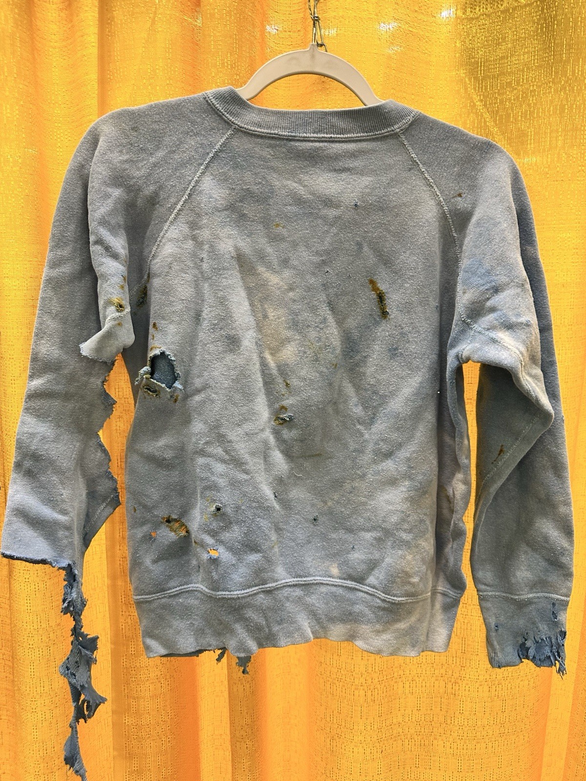 Vtg 50s 60s Southwest Texas State College destroyed thrashed sweatshirt S