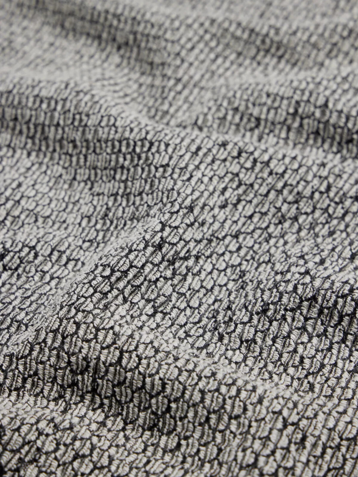 Mint Velvet Textured Cotton Blend Top Size M Natural Grey